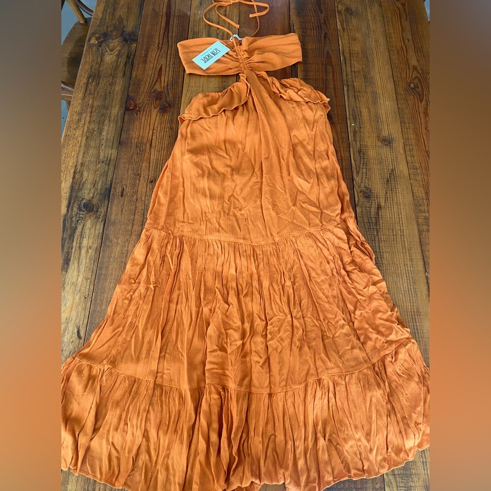 Brand new with tags, orange maxi dress from 12th Tribe, excellent condition!